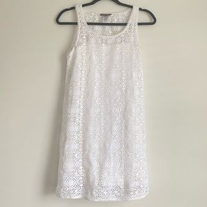 Tommy Bahama White Tank Lace Mini Dress